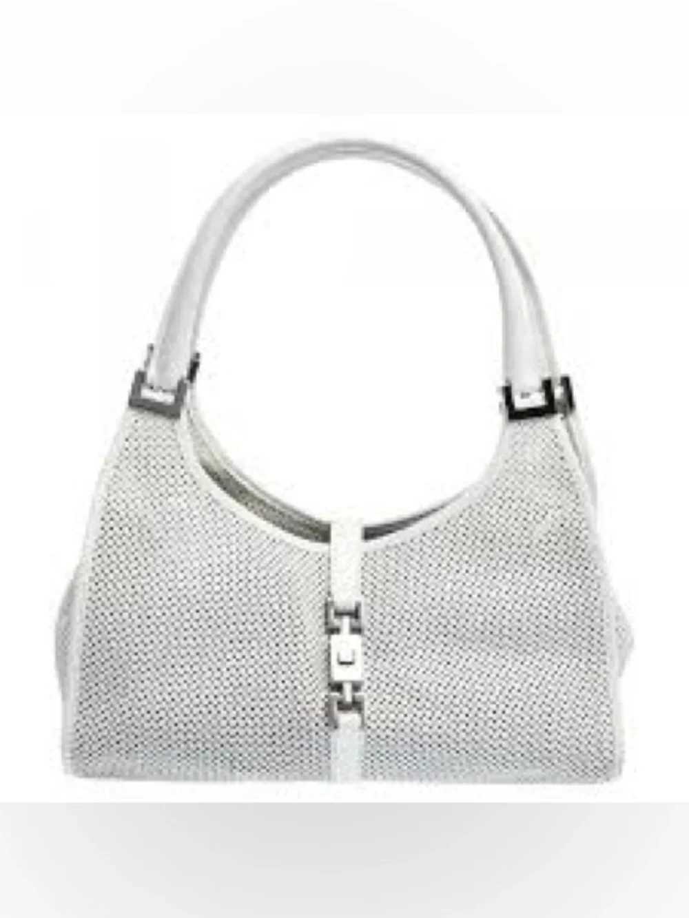 Gucci 2000-2015 Calfskin Perforated Jackie Bardot Shoulder Bag